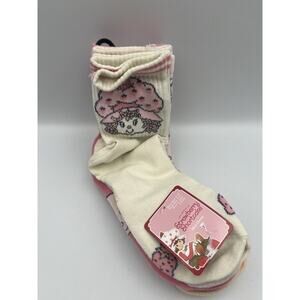 Strawberry Shortcake Ribbed Mid-Crew Socks 5 Pair Sz 4-10